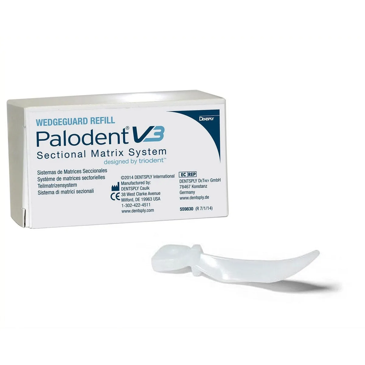 Palodent V3 Wedges 100pcs, Палодент V3 клини 100шт., білі, великі (Dentsply Sirona)