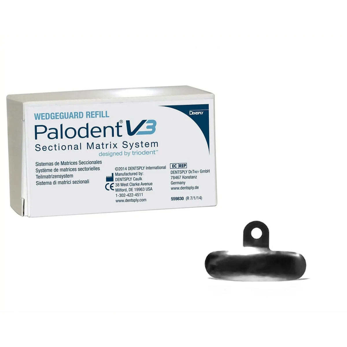 Palodent V3 Matrix 50pcs, Палодент матриці 50шт., розмір 3.5 мм (Dentsply Sirona) Матрична система Palodent