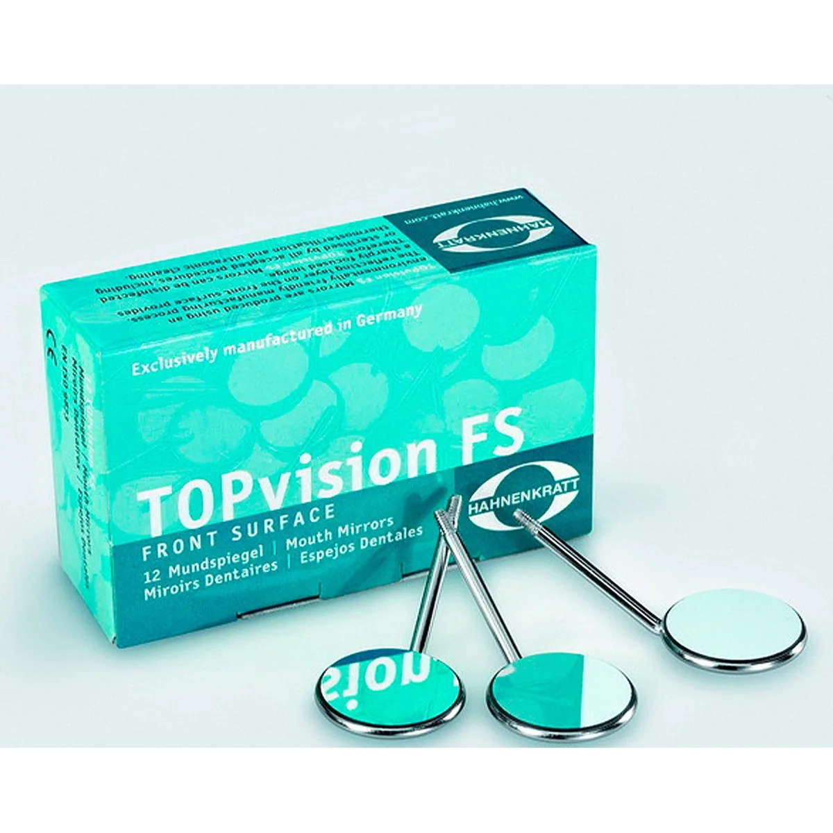 Дзеркало стоматологічне плоске з родієвим покриттям №5, TOPvision FS Rhodium (Hahnenkratt)