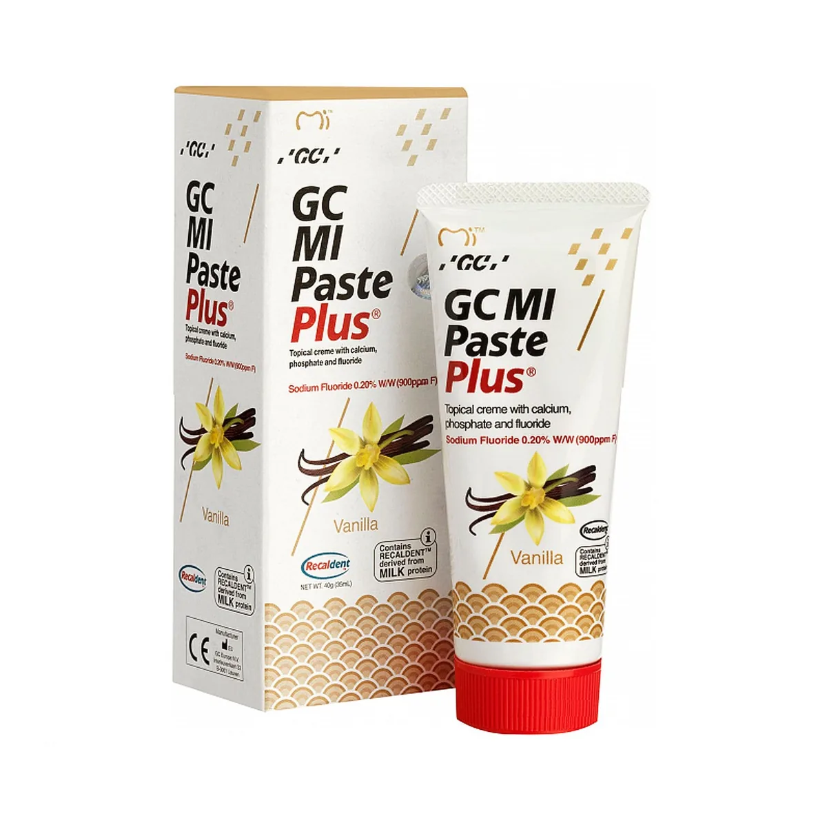 Mi Paste Plus Vanilla, Мі паста плюс Ваніль, крем для відновлення зубної емалі (GC)
