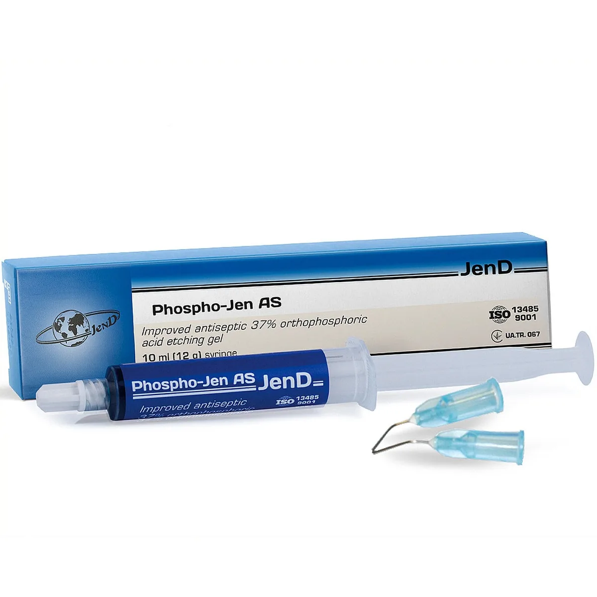 Гель травильний 37% Phospho-Jen AS, шприц (Jen-Dental), 10 мл, протравка