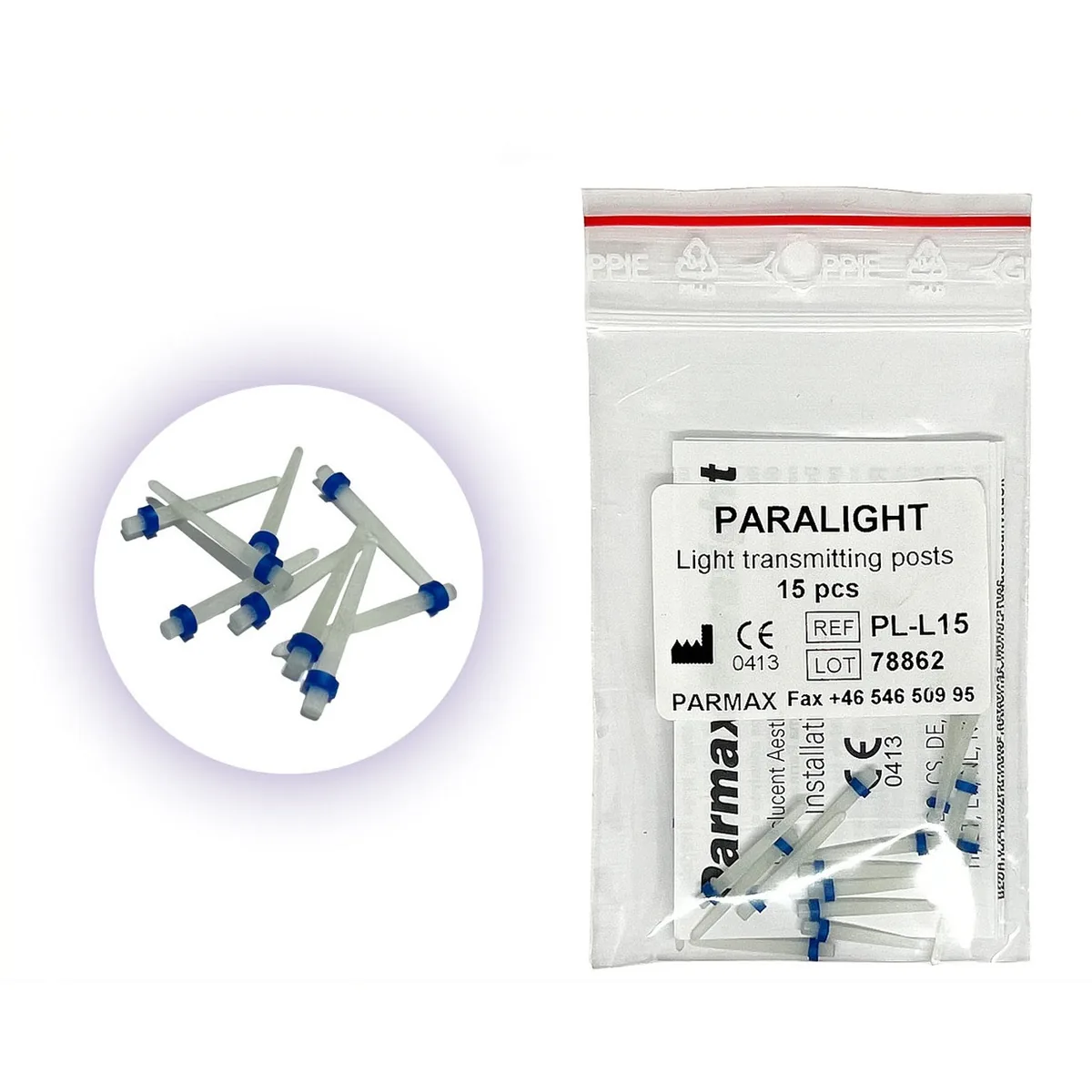 Paralight, Паралайт, розмір: L, 15 шт - штифти скловолоконні (PARMAX)
