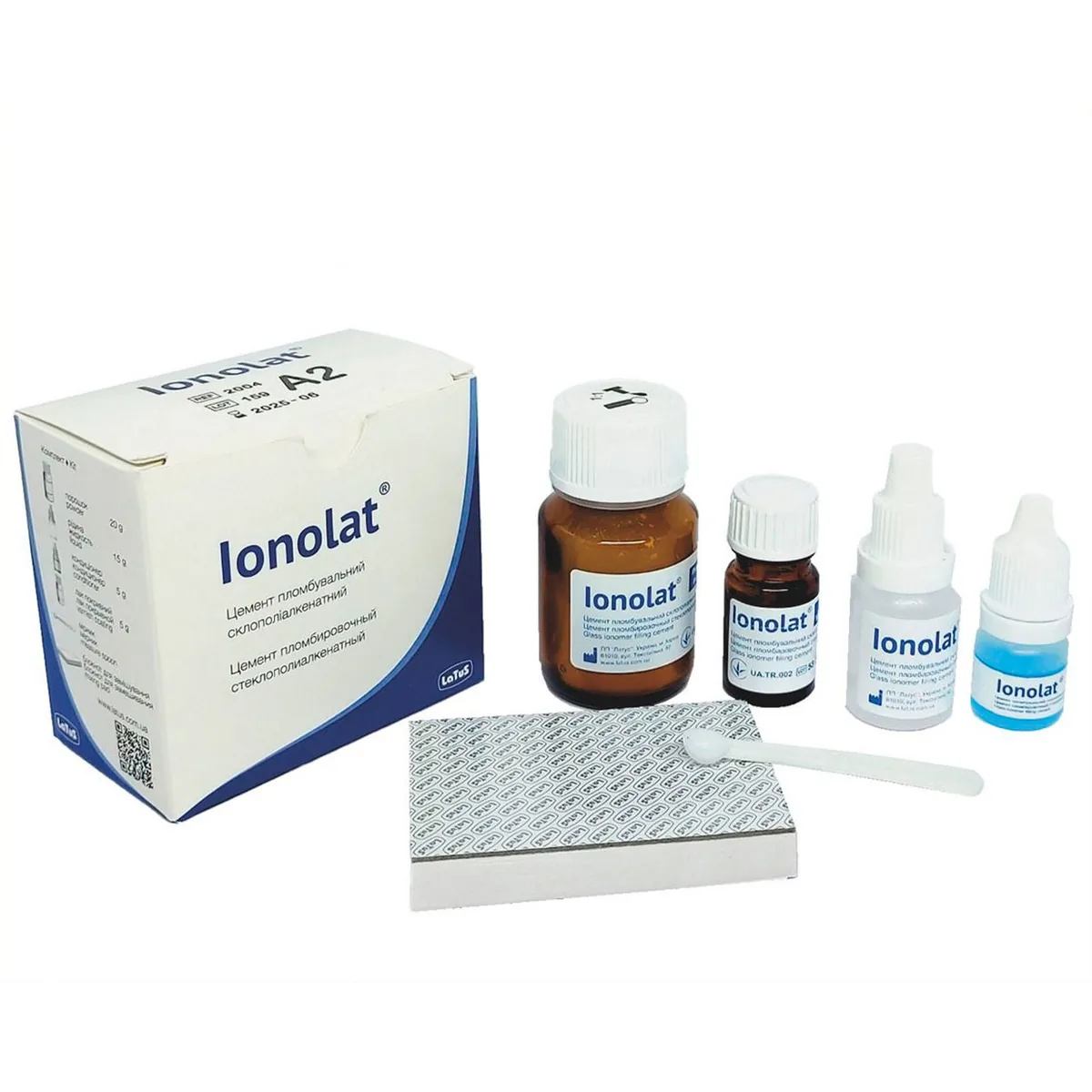 Ionolat (Іонолат), Колір: А3 - Цемент пломбувальний склополіалкенатний 20г + 15г (Латус)