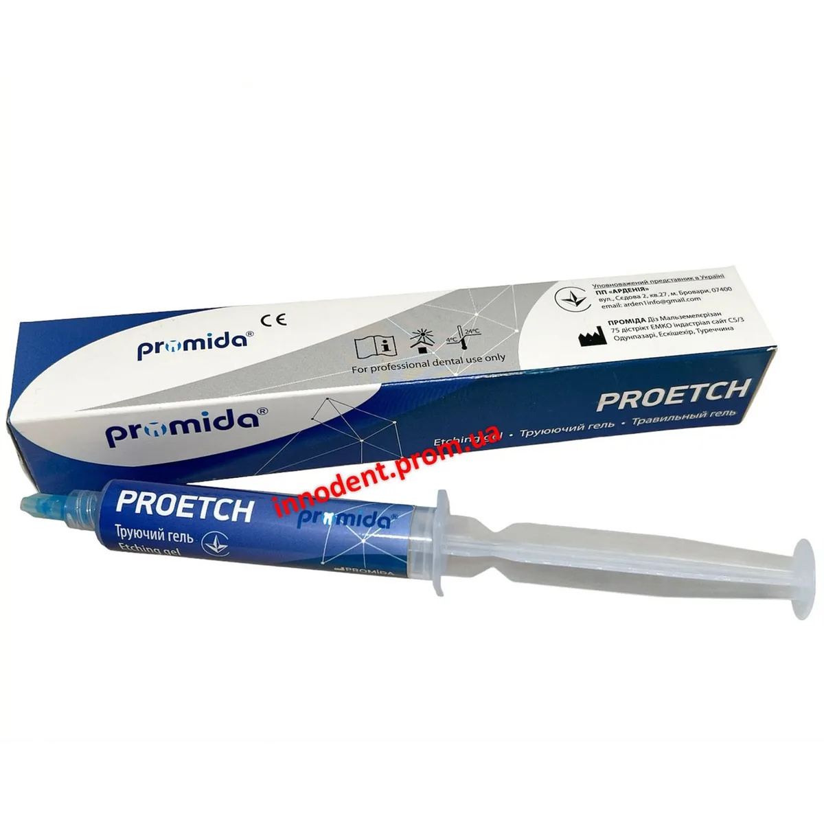 Гель труючий Proetch 37%, 10 мл (13гр) (Promida), протравка