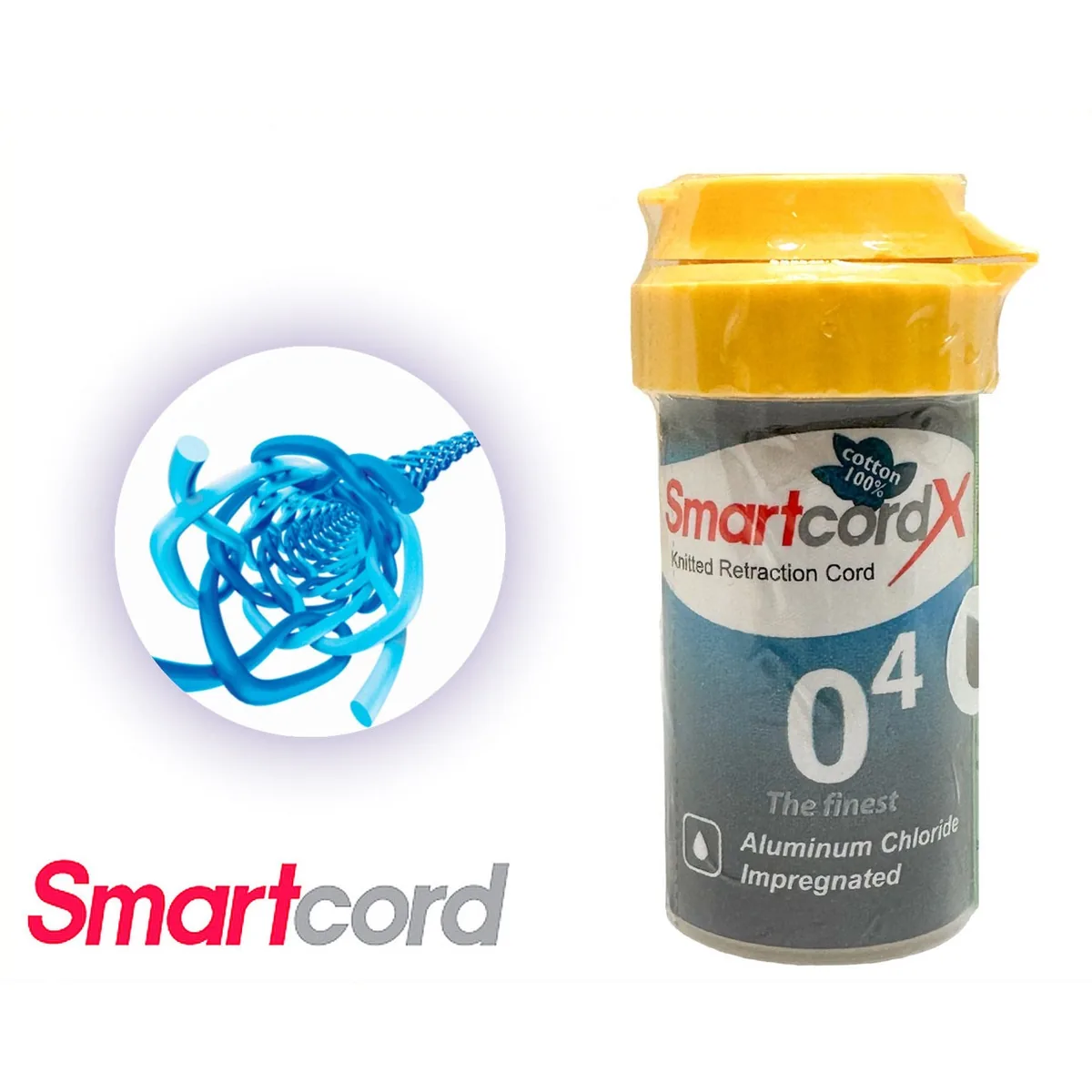 SmartCord (СМАРТКОРД) "0000" - нитка ретракционная з просоченням алюмінію хлорид 254см, нитка ретракційна 0000