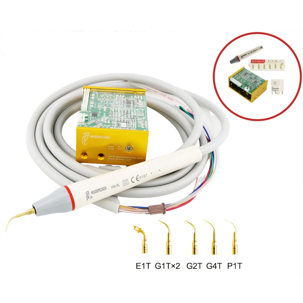 Ультразвуковий скалер зі світлом UDS-N3 Led (Woodpecker) що вбудовується в стоматологічну установку