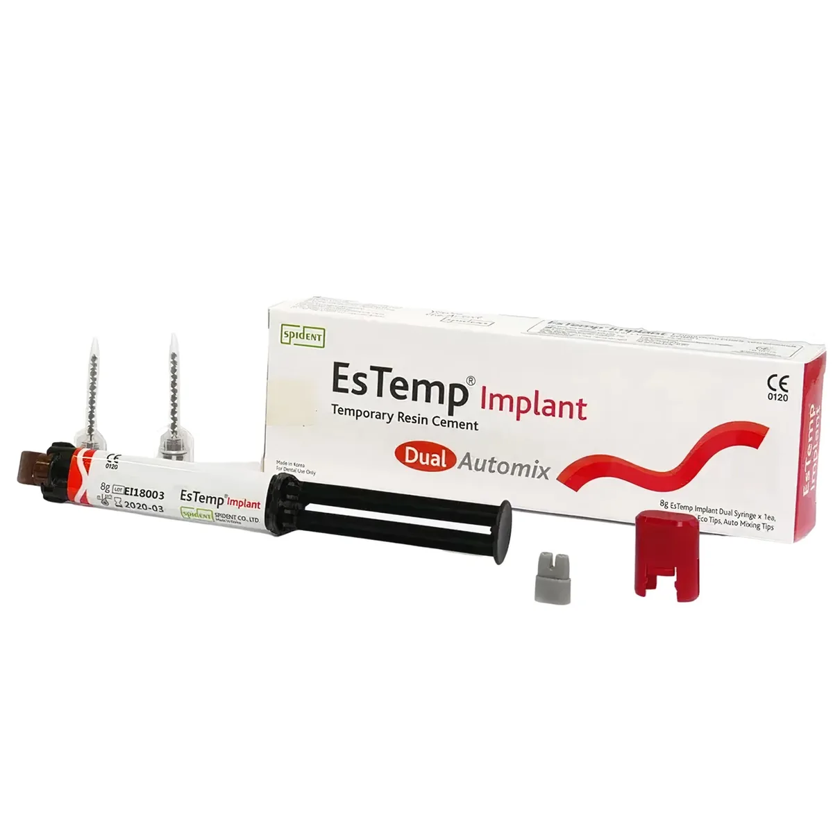 EsTemp Implant 8 г - цемент для тимчасової фіксації коронок на імплантатах (Spident)