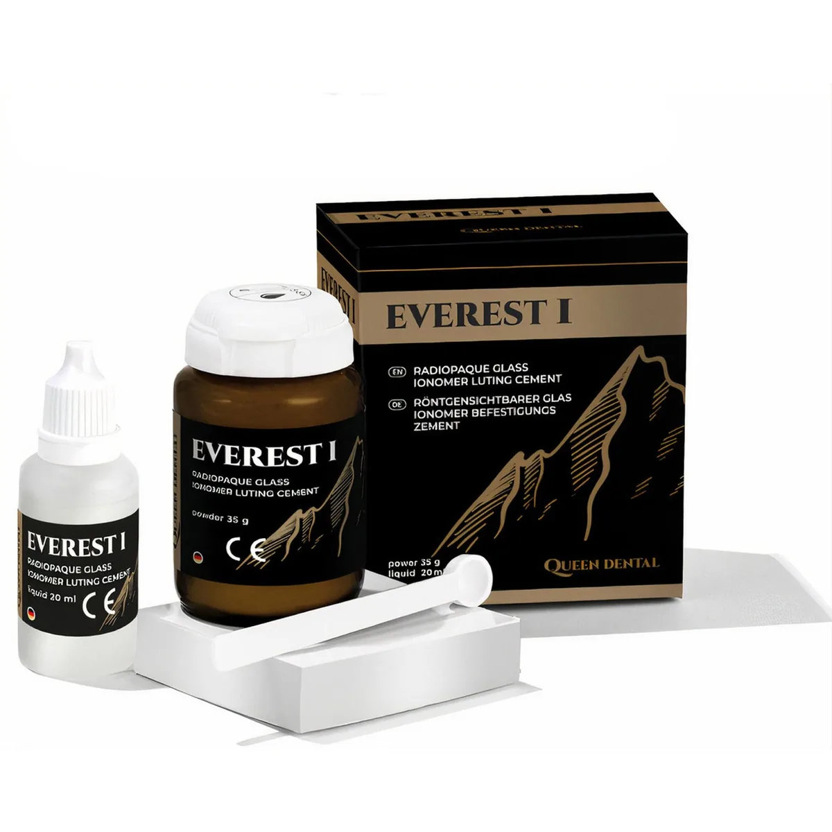 Склоіономерний цемент EVEREST I для фіксації (Queen Dental) фуджі 1, Fuji I
