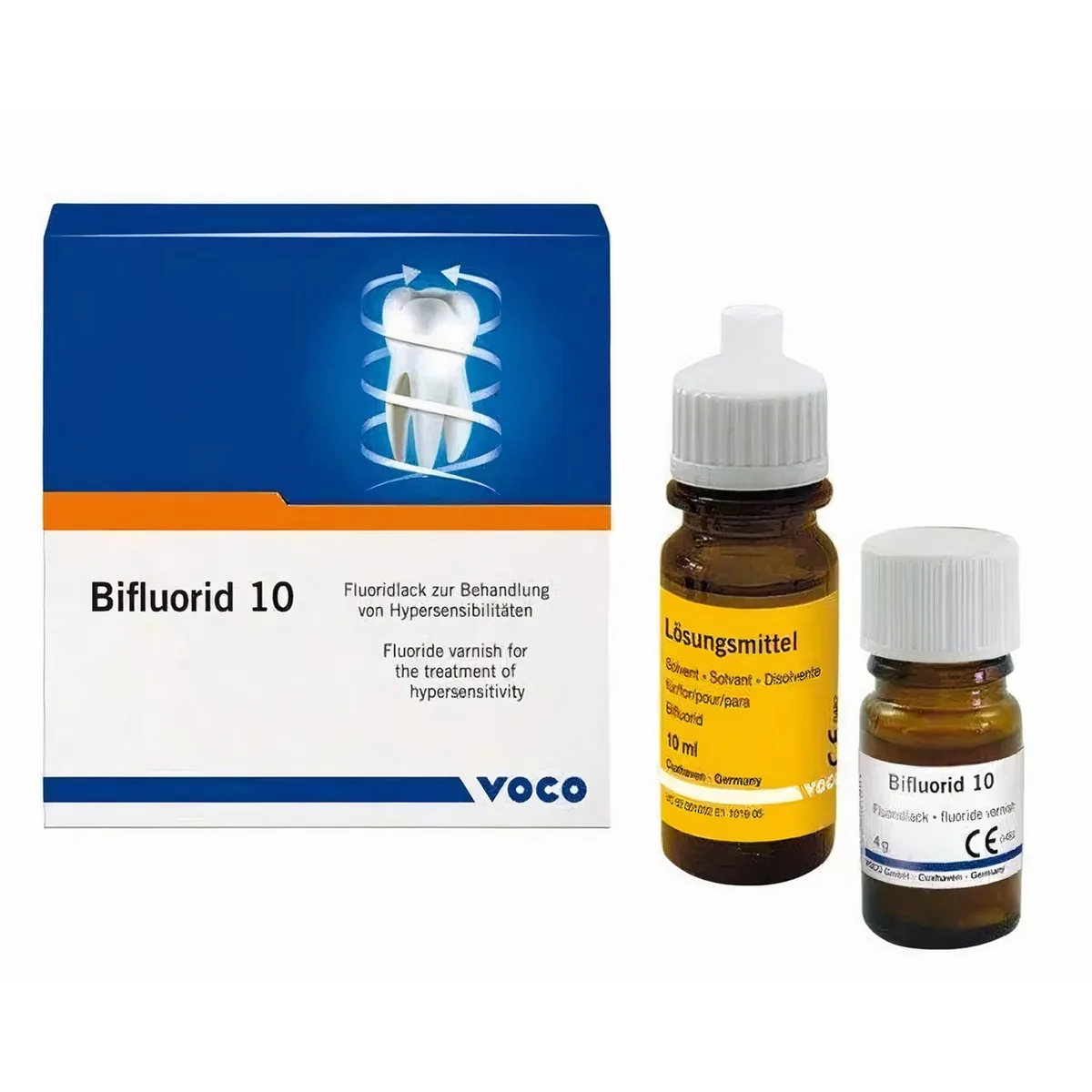 Bifluorid 10, Біфлюорид 10, 4г - лак для лікування гіперестезії твердих тканин зуба (VOCO)
