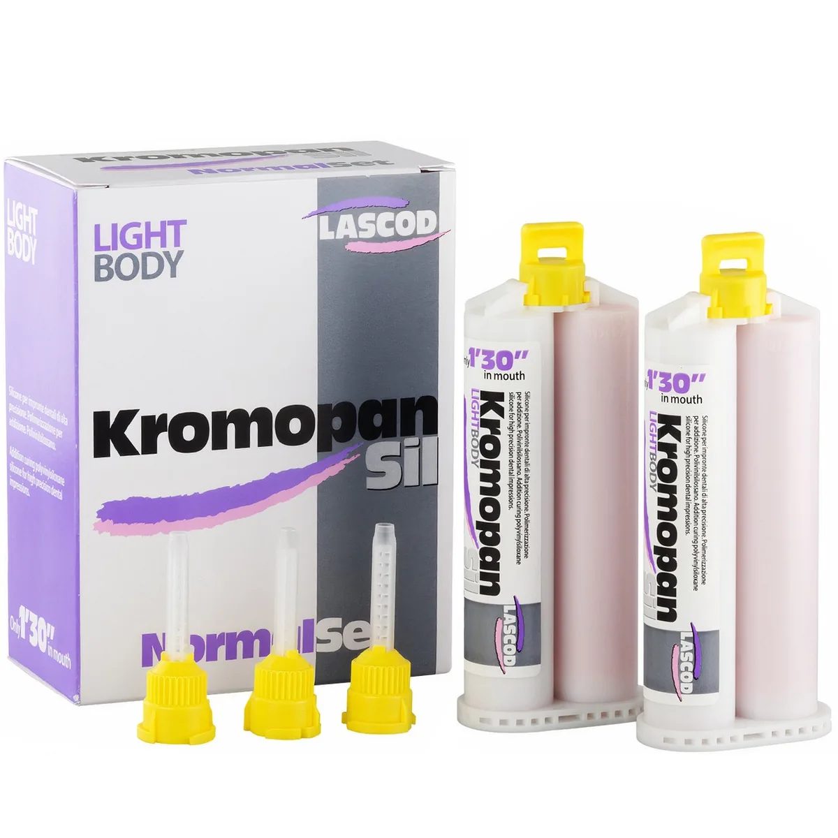 Kromopan Sil (Light Body) 2x50ml - А-силікон корегуюча (Lascod) Кромопан Сіл
