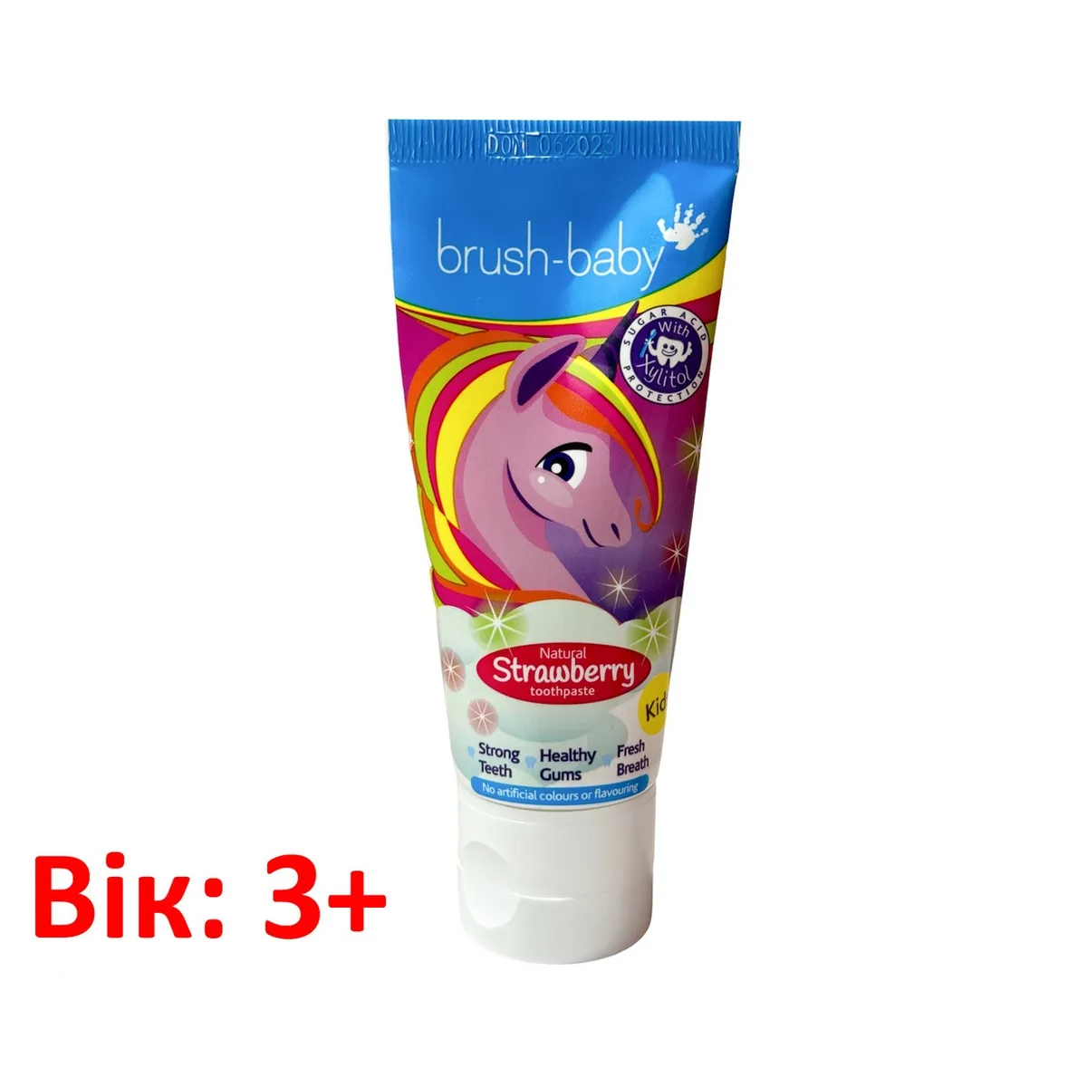 Дитяча паста Brush Baby з Ксилитолом від 3 років, 50 мл, смак: полуниця (Brushbaby Ltd)