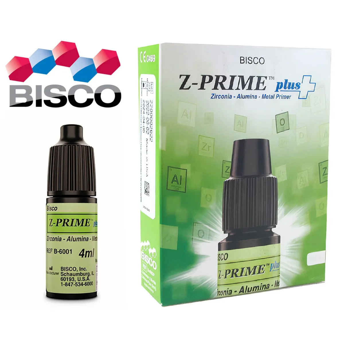 Z-PRIME Plus 4ml - праймер для цирконію, алюмінію, металу (Bisco), зет прайм плюс