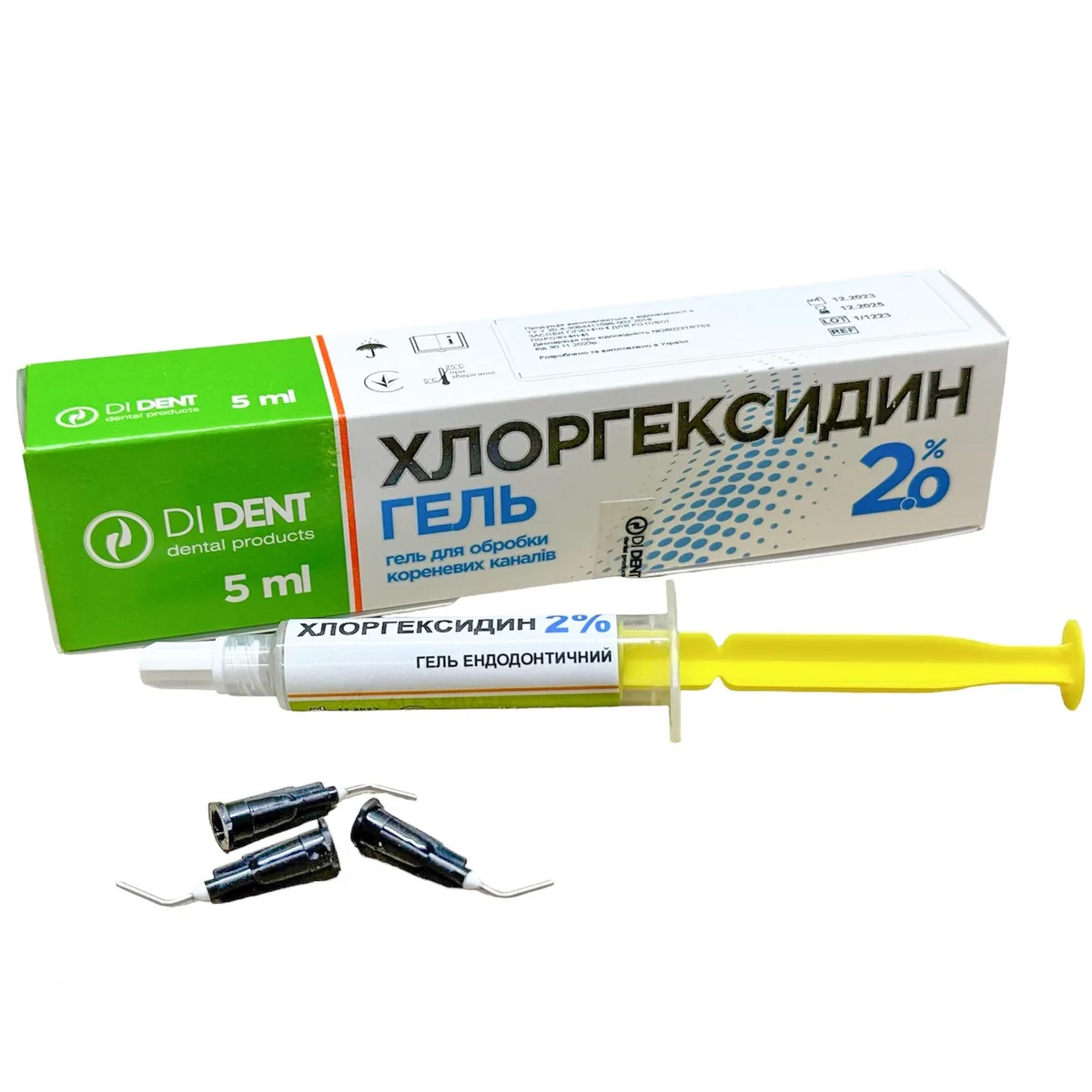 Хлоргексидин гель - для промивання кореневих каналів 2% 5мл (DiDent)