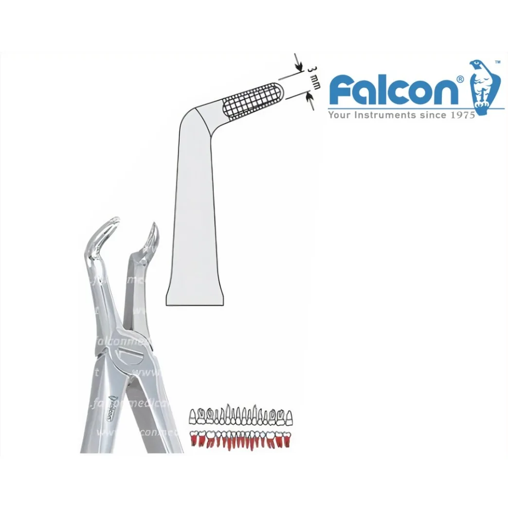 Щипці екстракційні 1шт. DE.800.450 (FALCON)