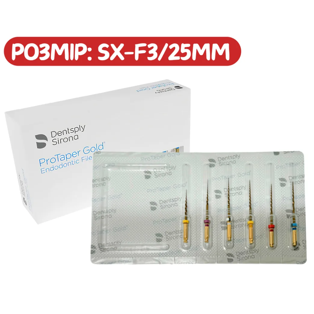 ProTaper GOLD, розмір: ASS SX-F3/25mm ОРИГІНАЛ!!! (Протейпери Голд) машинні файли (Dentsply Sirona)