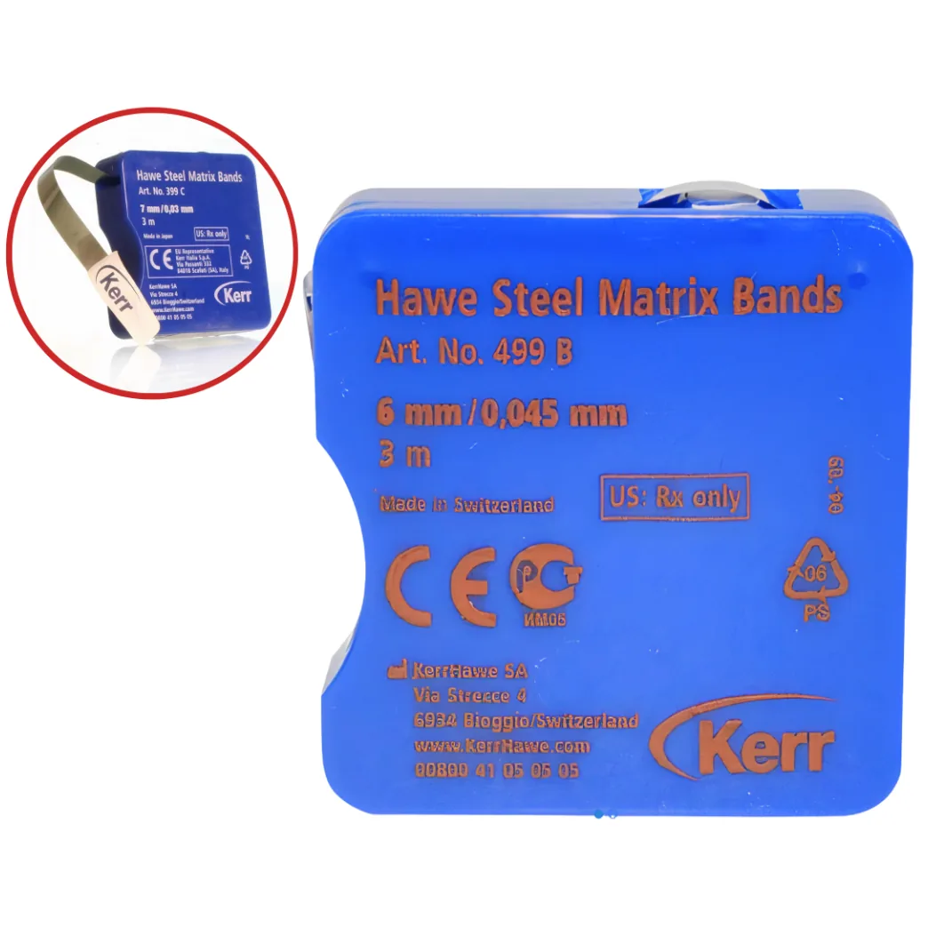 Матриці металеві в рулоні, Kerr Hawe Steel Matrices (499 B), 3м x 6мм x 0,045мм (Kerr Hawe)