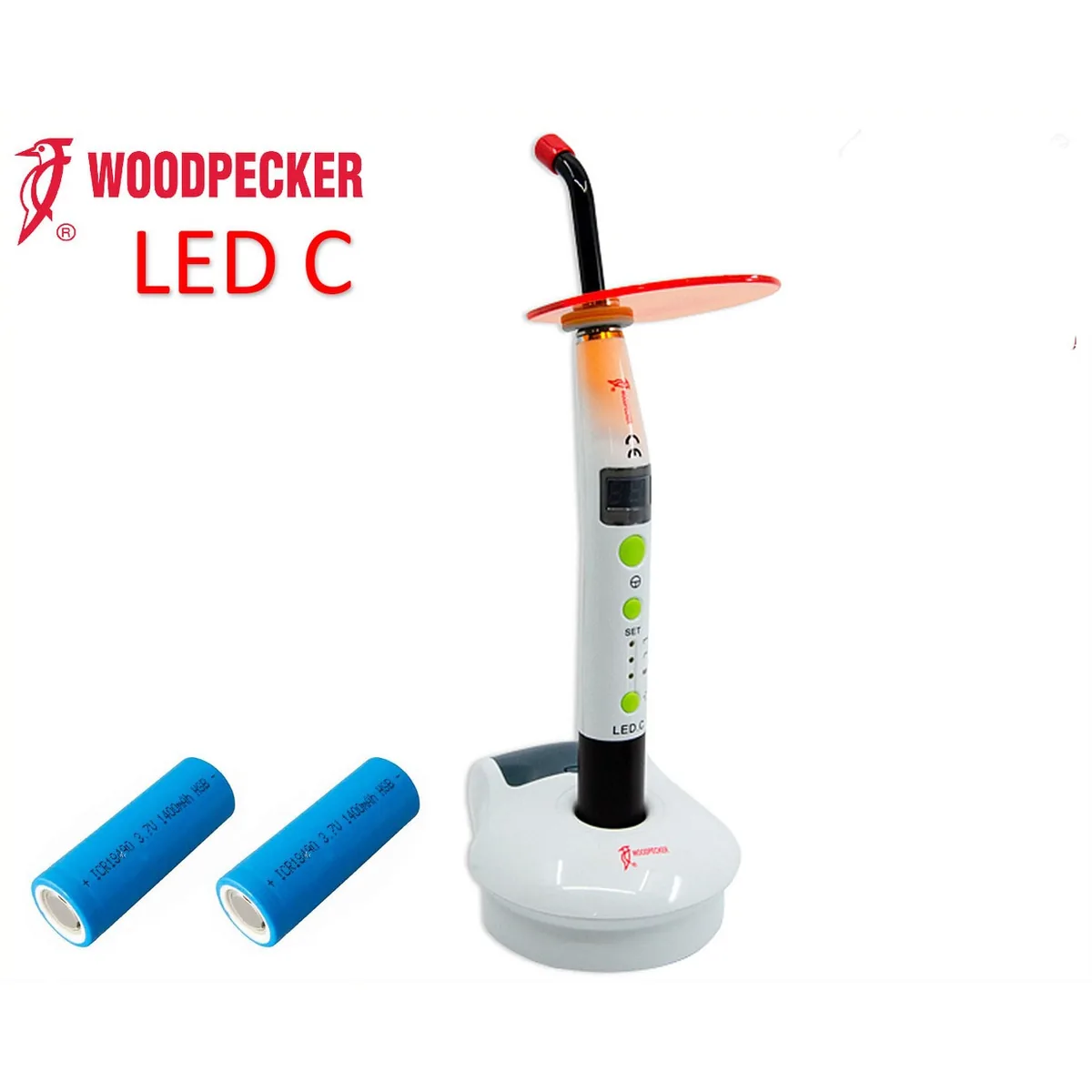 Лампа фотополімерна бездротова Woodpecker LED C, лампа фотополимерная led-c