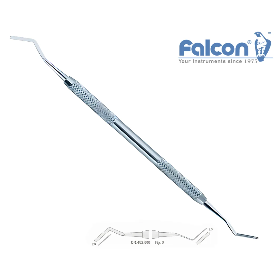 Гладилка пряма-зворотна DR.463.000 Heidemann (2 мм) (Falcon)