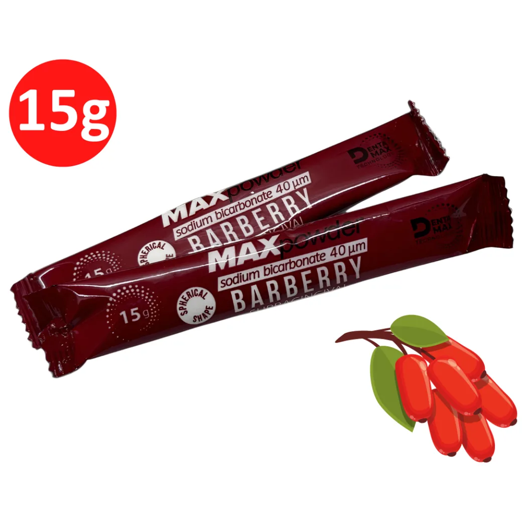 Сода для AirFlow MaxPowder (бікарбонат Na) 40 мкм, смак: Барбарис, стік 15 г (Dentamax)