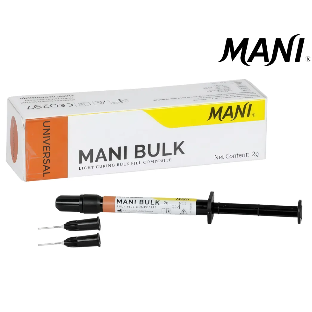MANI Bulk (Мані Балк), колір: Universal, текучий композит для швидкого пломбування (Bulk-fill), шприц 2 г (MANI)