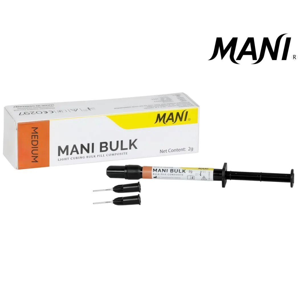 MANI Bulk (Мані Балк), колір: Medium, текучий композит для швидкого пломбування (Bulk-fill), шприц 2 г (MANI)