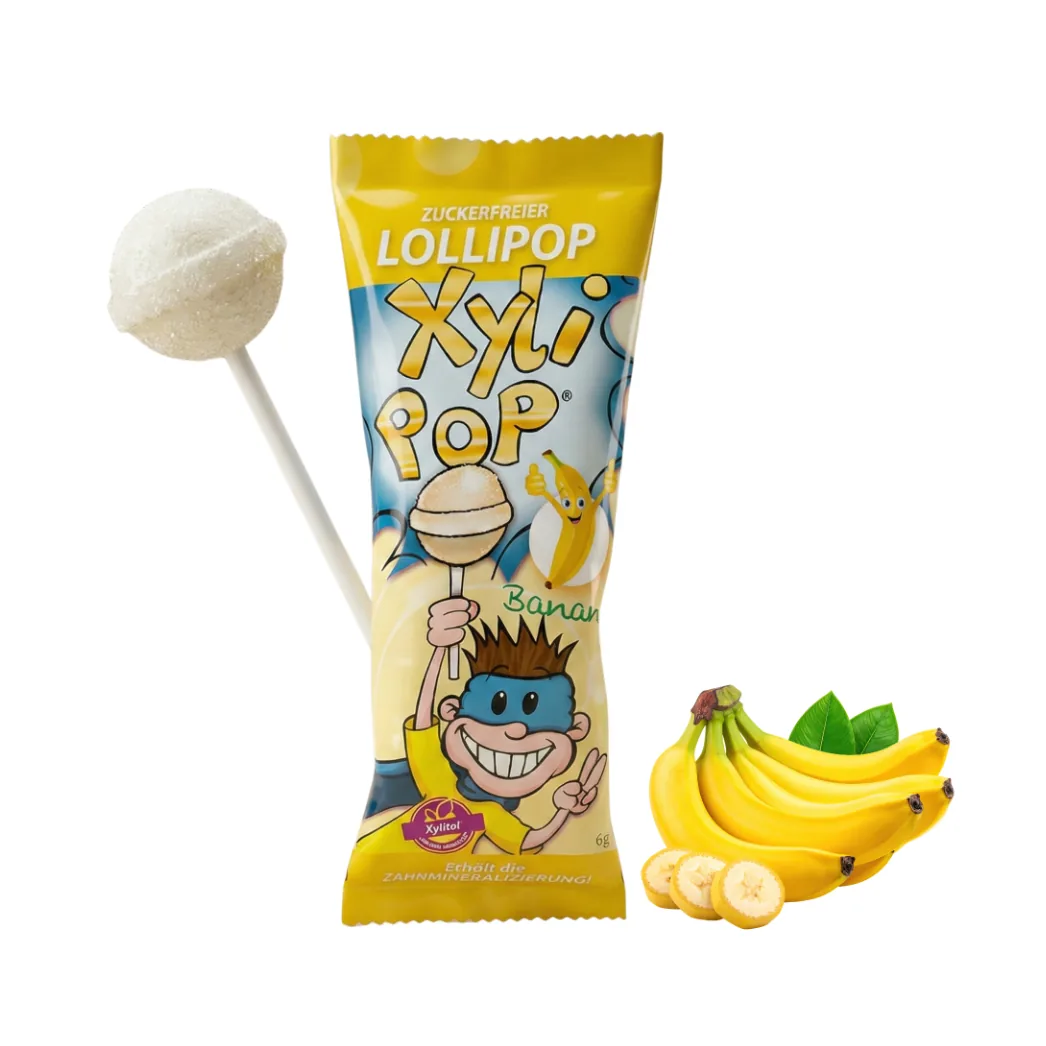 XyliPOP Lollipop - льодяник зі 100% ксилітом, банан (Hager&Werken)