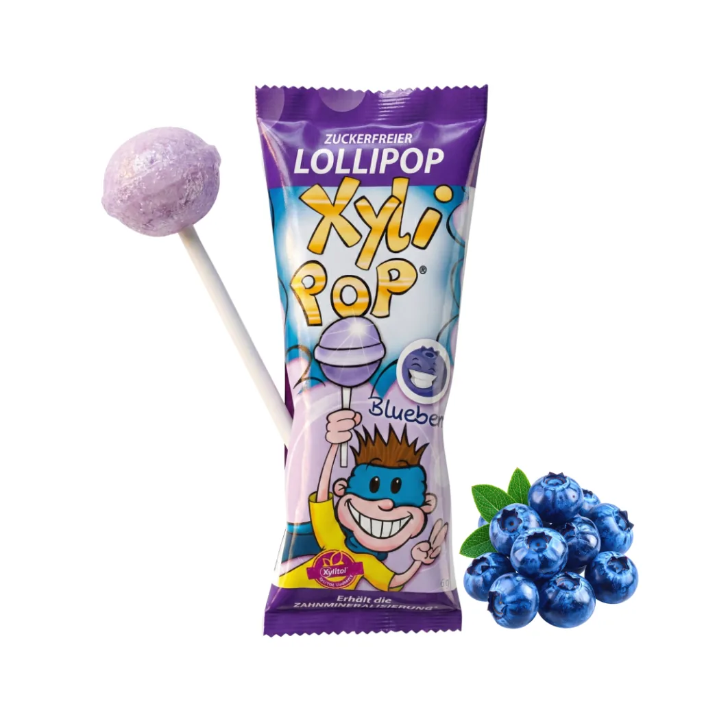 XyliPOP Lollipop - льодяник зі 100% ксилітом, чорниця (Hager&Werken)