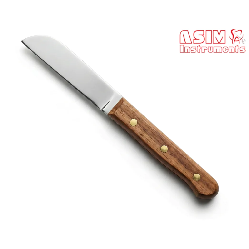 Ніж для гіпсу DE-929 з дерев'яною ручкою, 17 см (ASIM Instruments)