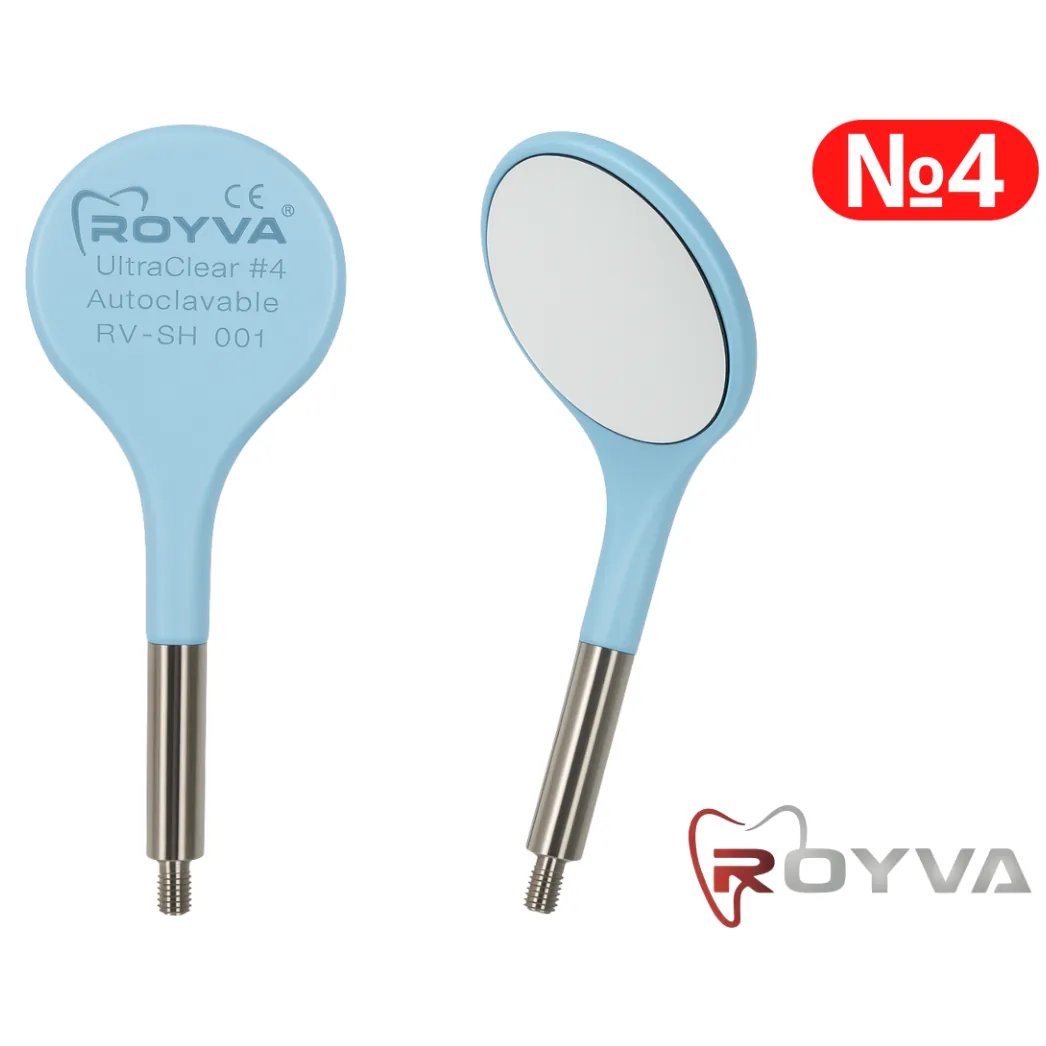 Дзеркало стоматологічне ULTRA CLEAR HD, блакитне, 1 шт. (Royva)