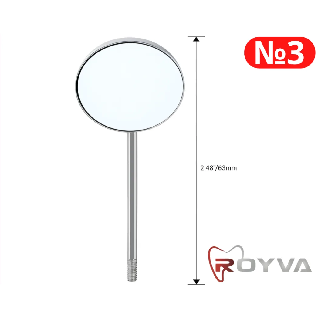 Дзеркало стоматологічне ULTRA CLEAR HD №3, металеве, 1 шт. (Royva)