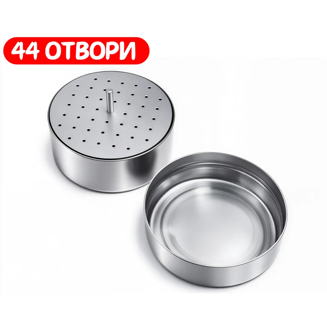 Стерилізатор для файлів та борів № B028, 44 отвори, срібний (Ruier)