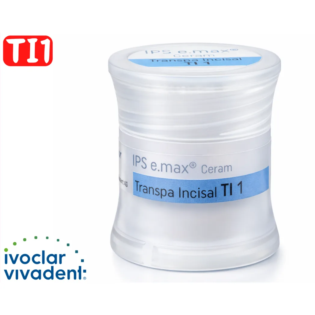 Керамічна маса IPS e.max Ceram Transpa Incisal (ІПС і.макс Церам Транспа Інсізал) відтінок TI1, 20 г, 1 шт. (Ivoclar)