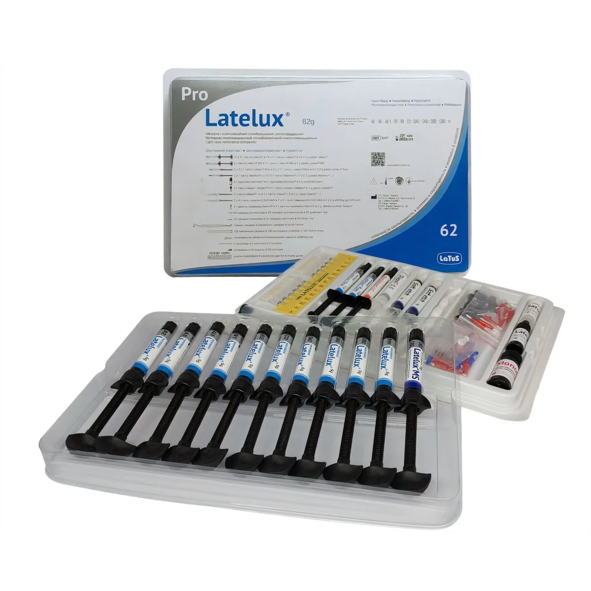 Композитний матеріал LATELUX PRO (Лателюкс Про ), набір 62рр..