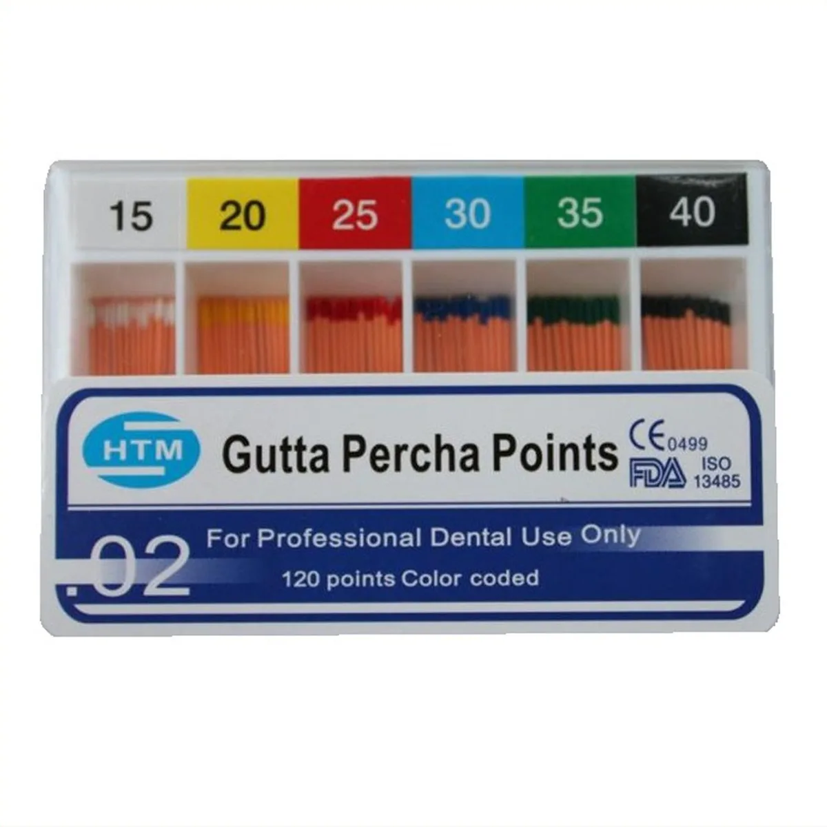 Гутаперчеві штифти 02/15, Gutta Percha Points 02/15 (HTM)