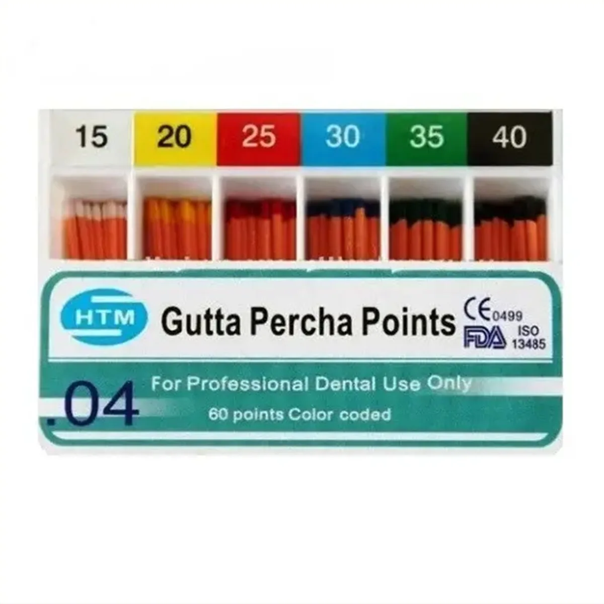 Гутаперчеві штифти 04/15, Gutta Percha Points 04/15 (HTM)
