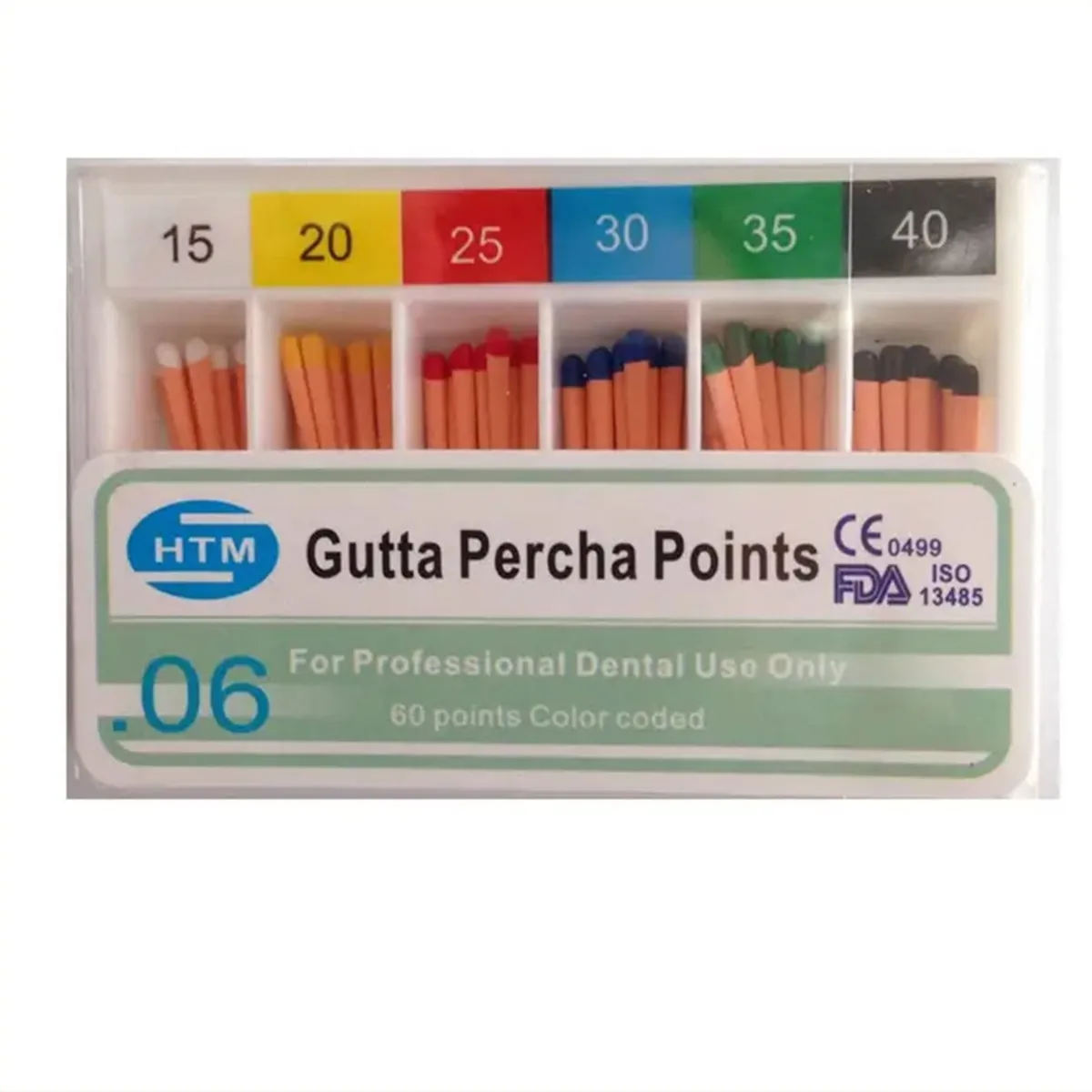 Гутаперчеві штифти 06/20, Gutta Percha Points 06/20 (HTM)