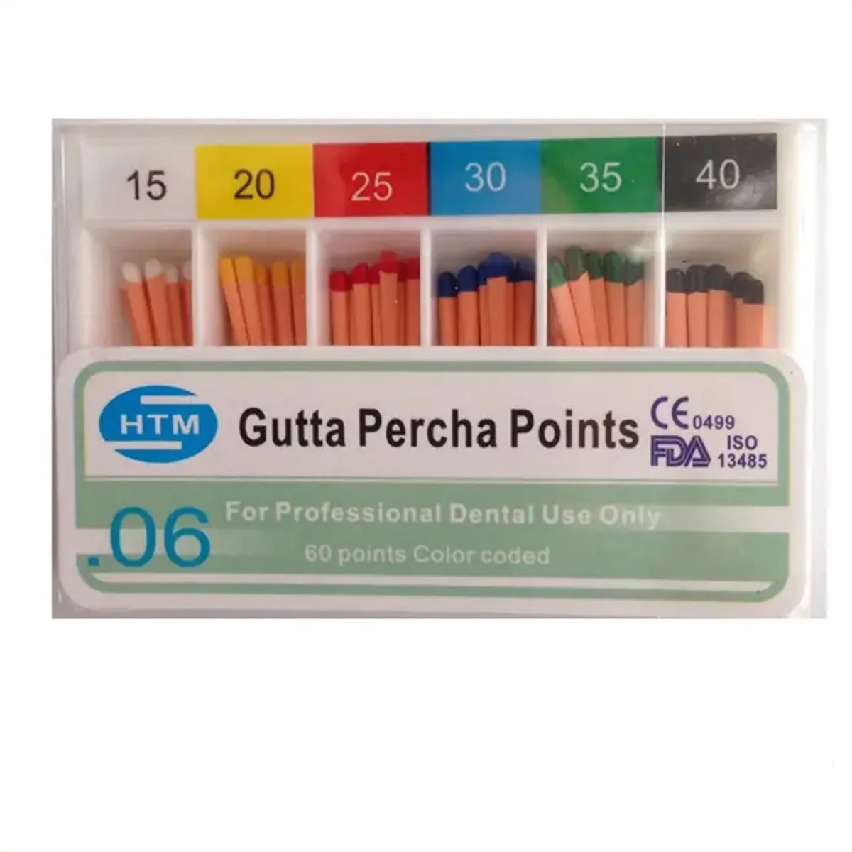 Гутаперчеві штифти 06/25, Gutta Percha Points 06/25 (HTM)
