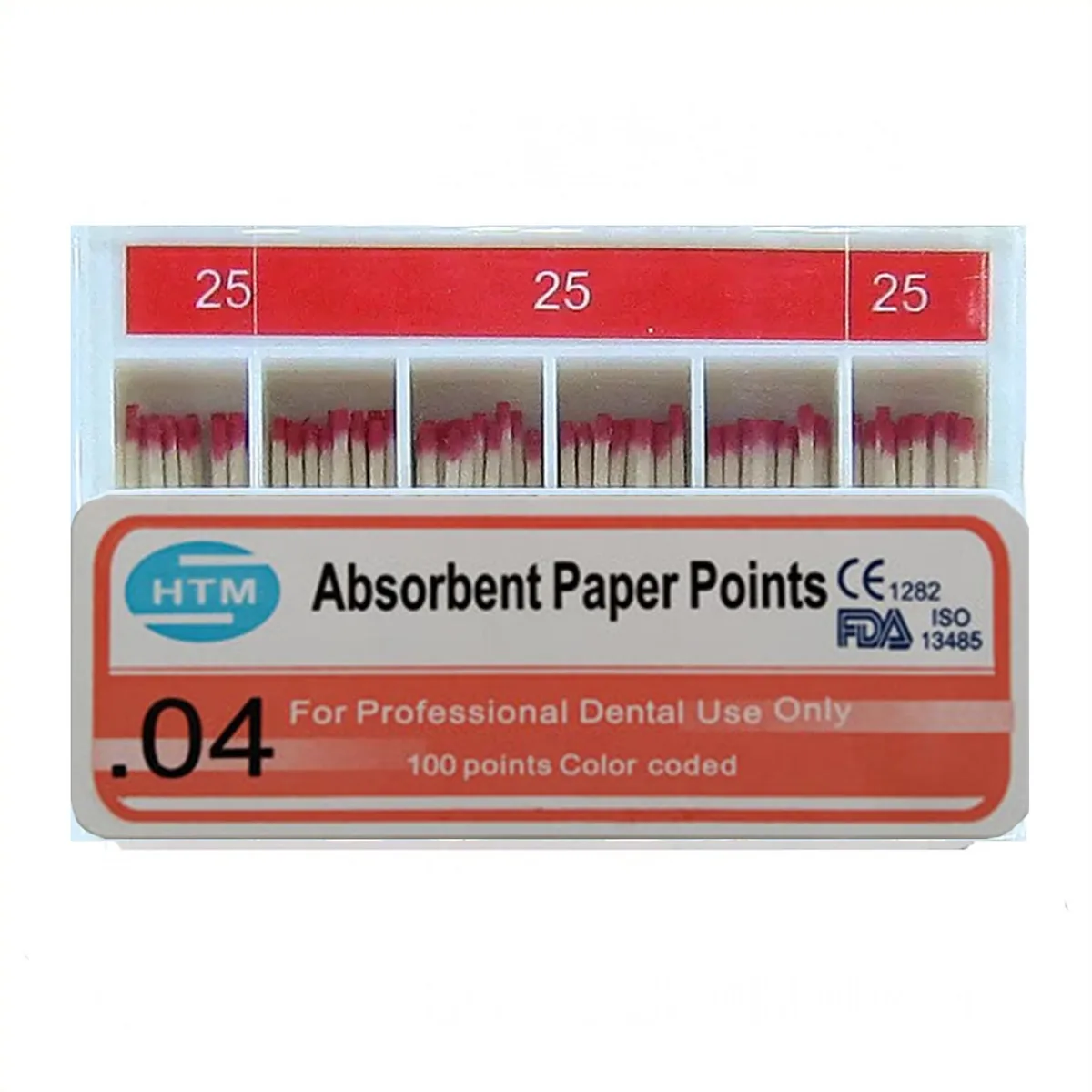 Паперові штифти 04/25, Absorbent Paper Points 04/25 (HTM)