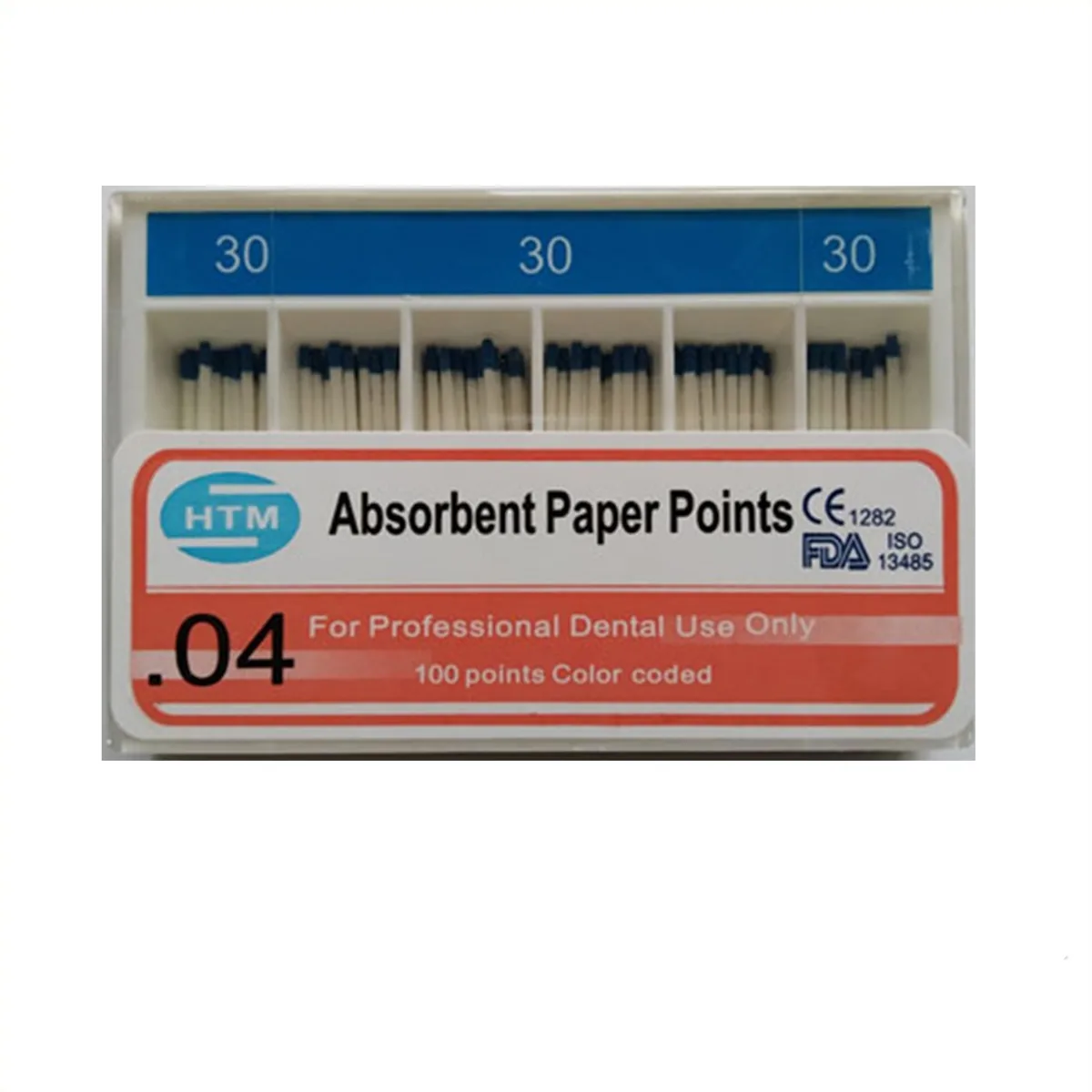 Паперові штифти 04/30, Absorbent Paper Points 04/30 (HTM)