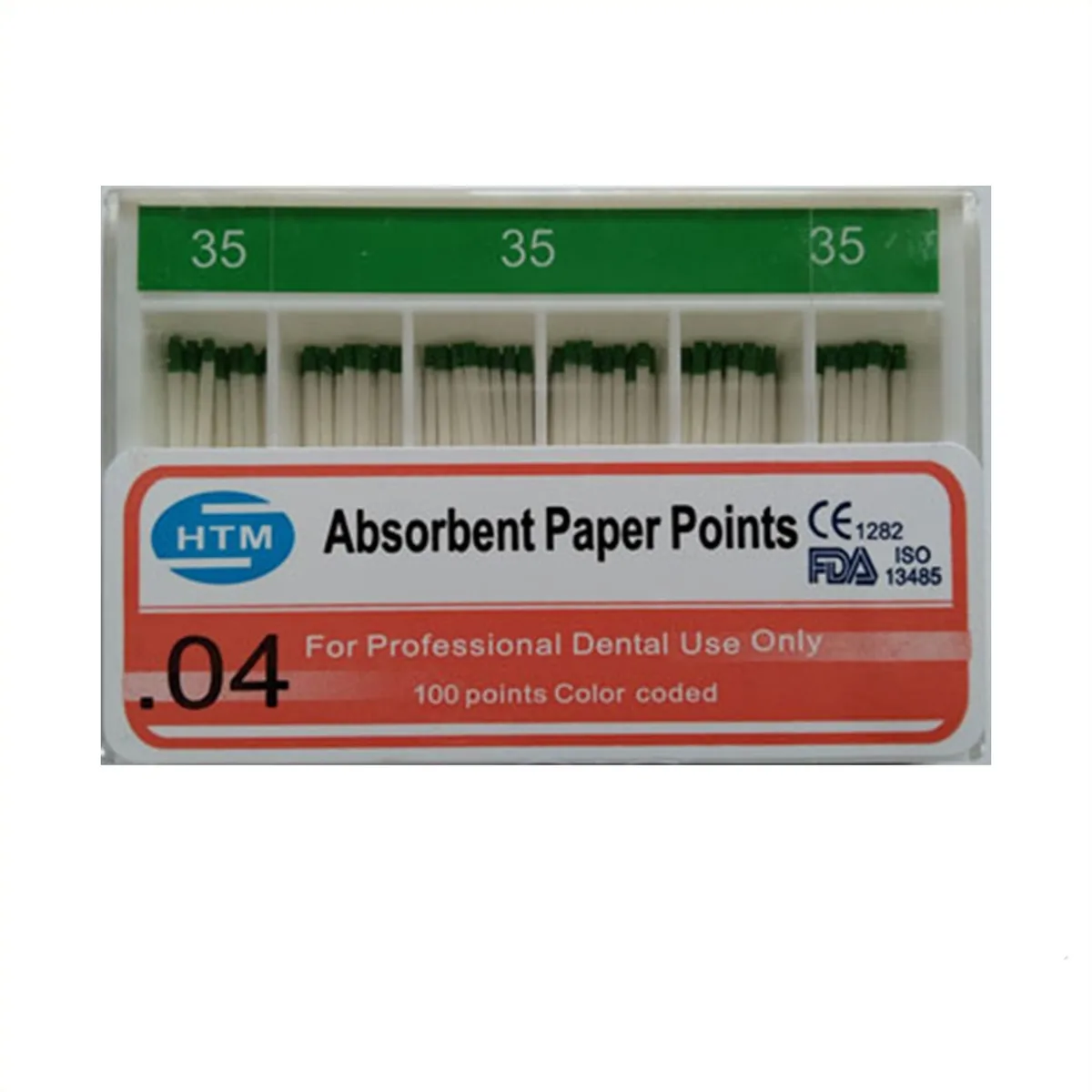 Паперові штифти 04/35, Absorbent Paper Points 04/35 (HTM)