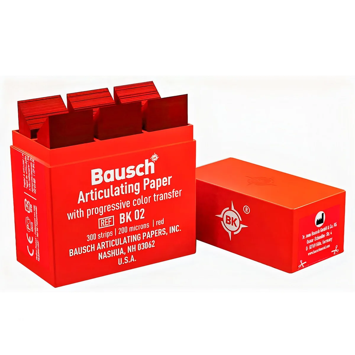 Артикуляційна папір Бауш ВК 02 Bausch BK 02 червона(копірка бауш)