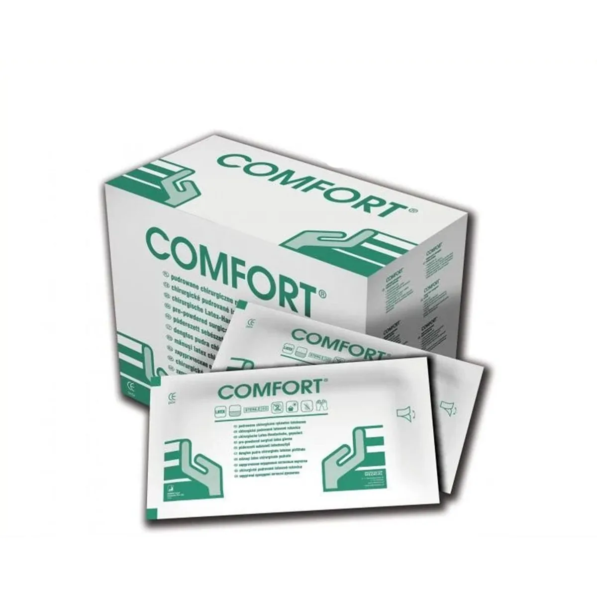 Стерильні медичні рукавички розмір "6.5" 1уп - 100шт - 50пар. (Comfort)