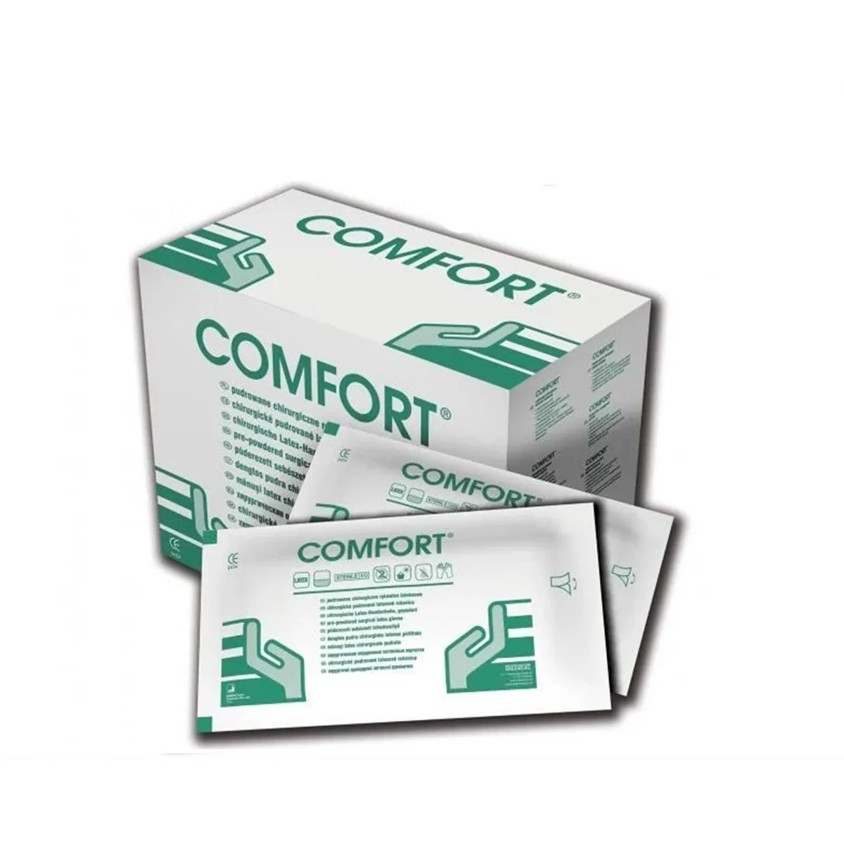 Стерильні медичні рукавички розмір "7" 1уп - 100шт - 50пар. (Comfort)