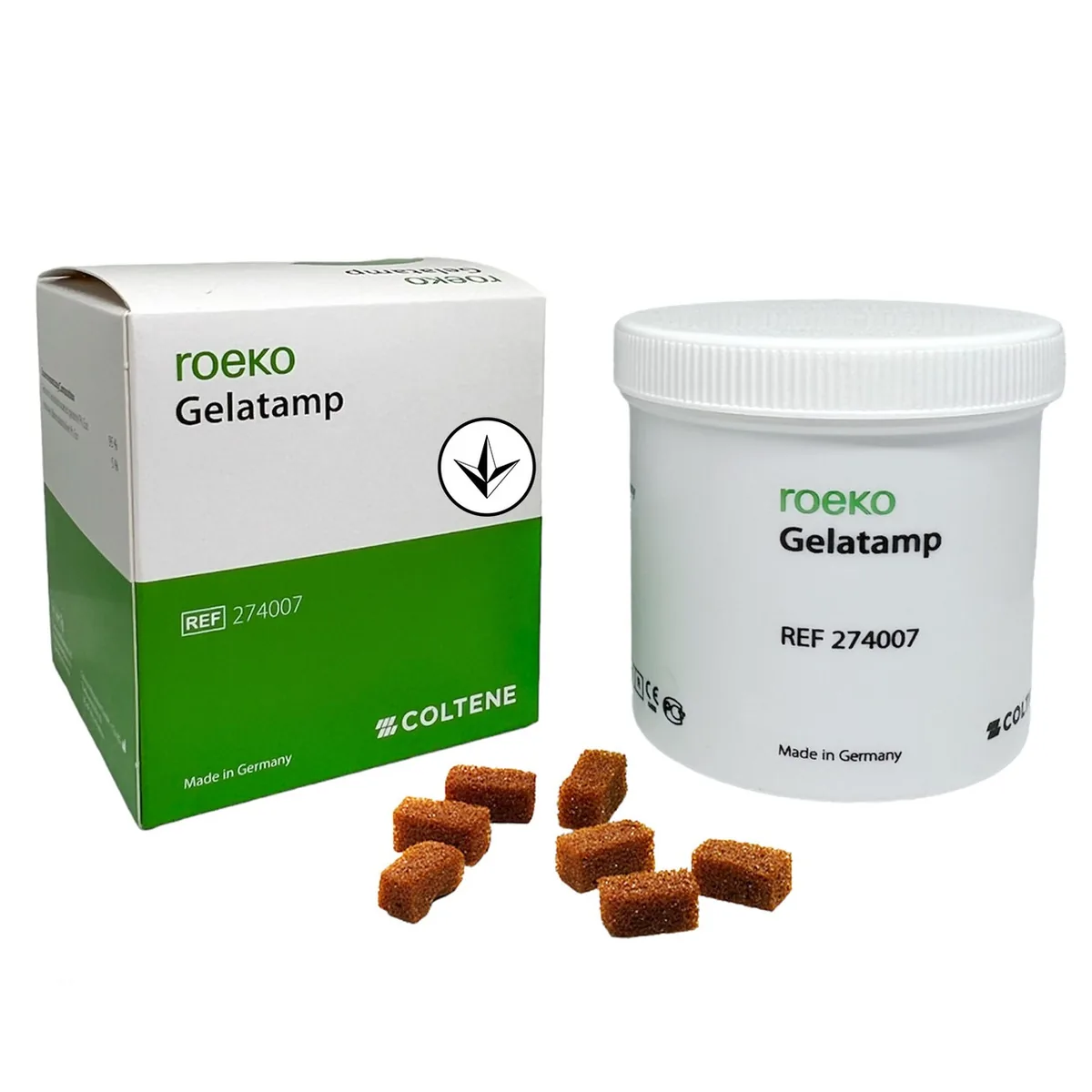 Гемостатична губка Gelatamp 50шт. / Джелатамп губка / ROEKO